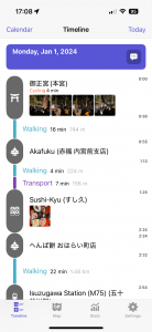 Quantified Map Timeline